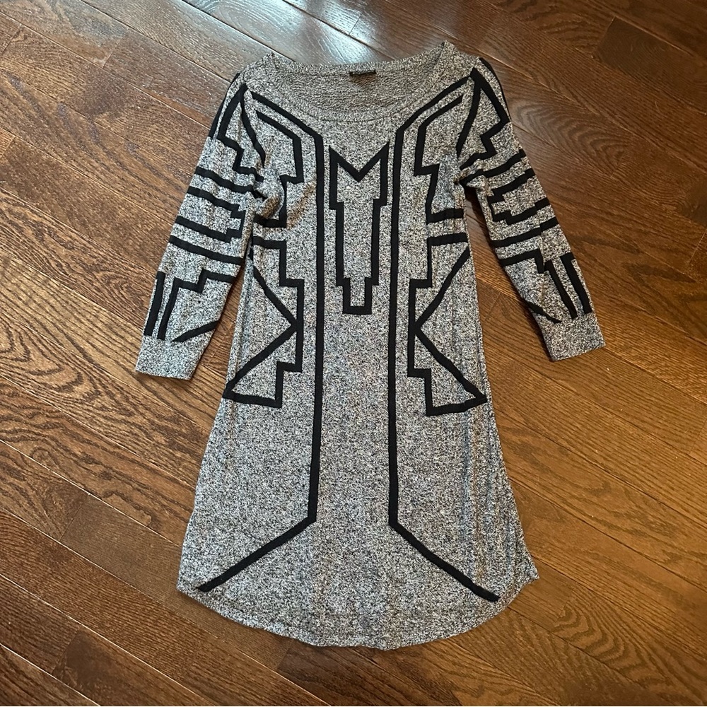Express Geometric Sweater Dress